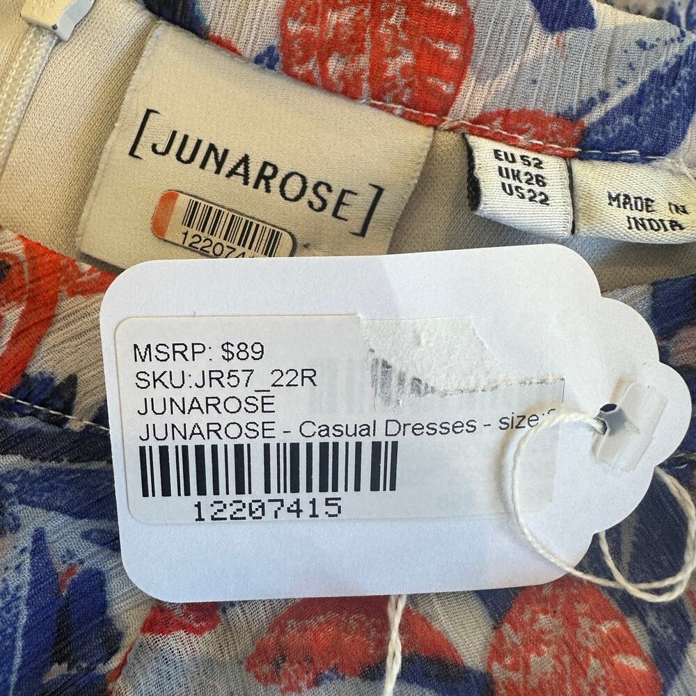 JunaRose Red White Blue Chiffon Maxi Dress SIZE 22 Wedding Party Flattering $90 - Picture 10 of 10